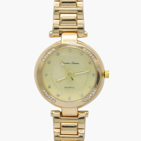 Women's Fancy Wrist Watch - Golden, Women Watches, Chase Value, Chase Value