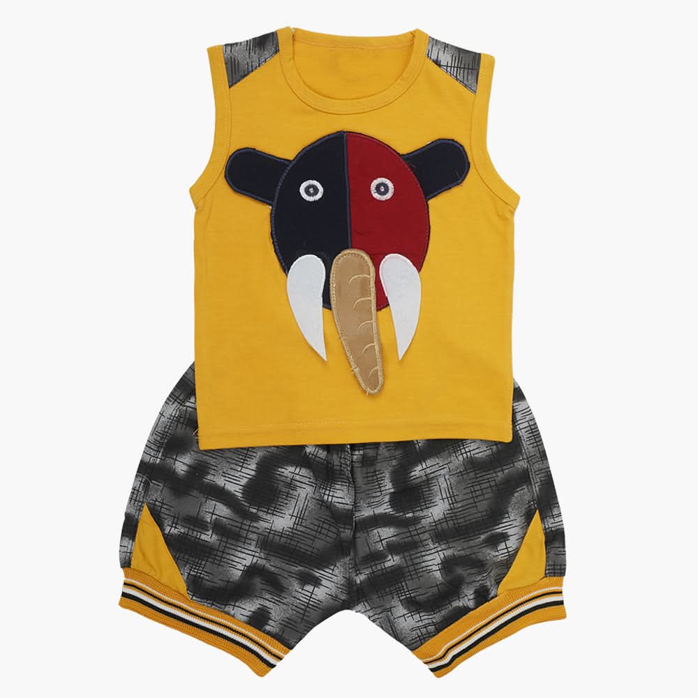 Boys Sando Suit - Musturd, Boys Sets & Suits, Chase Value, Chase Value