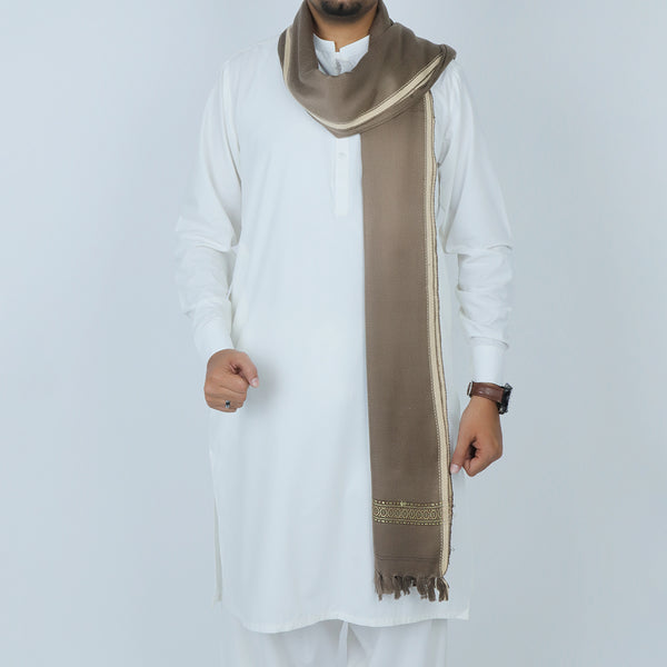 Men’s Winter Shawl - Brown, Men's Shawls & Mufflers, Chase Value, Chase Value