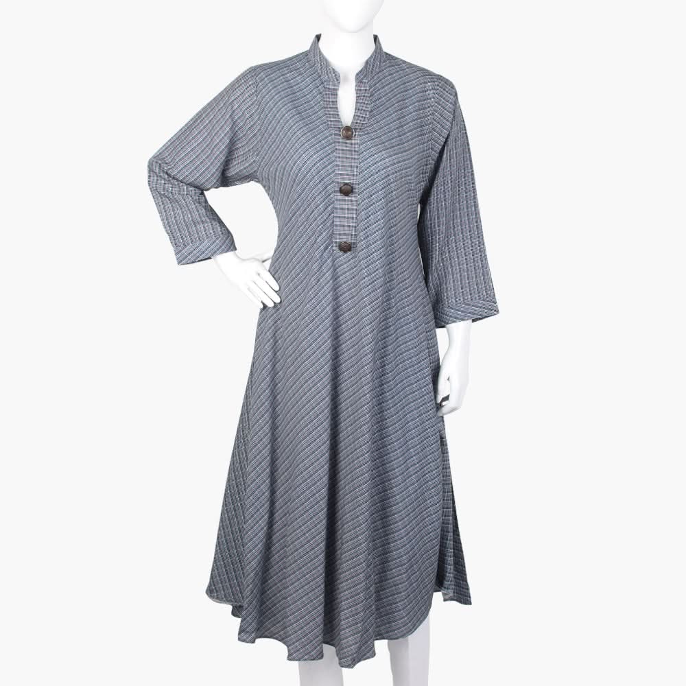 Women's Printed Kurti - Blue, Women Ready Kurtis, Chase Value, Chase Value
