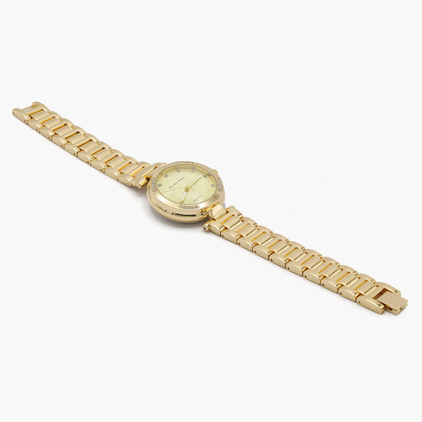 Women's Fancy Wrist Watch - Golden, Women Watches, Chase Value, Chase Value