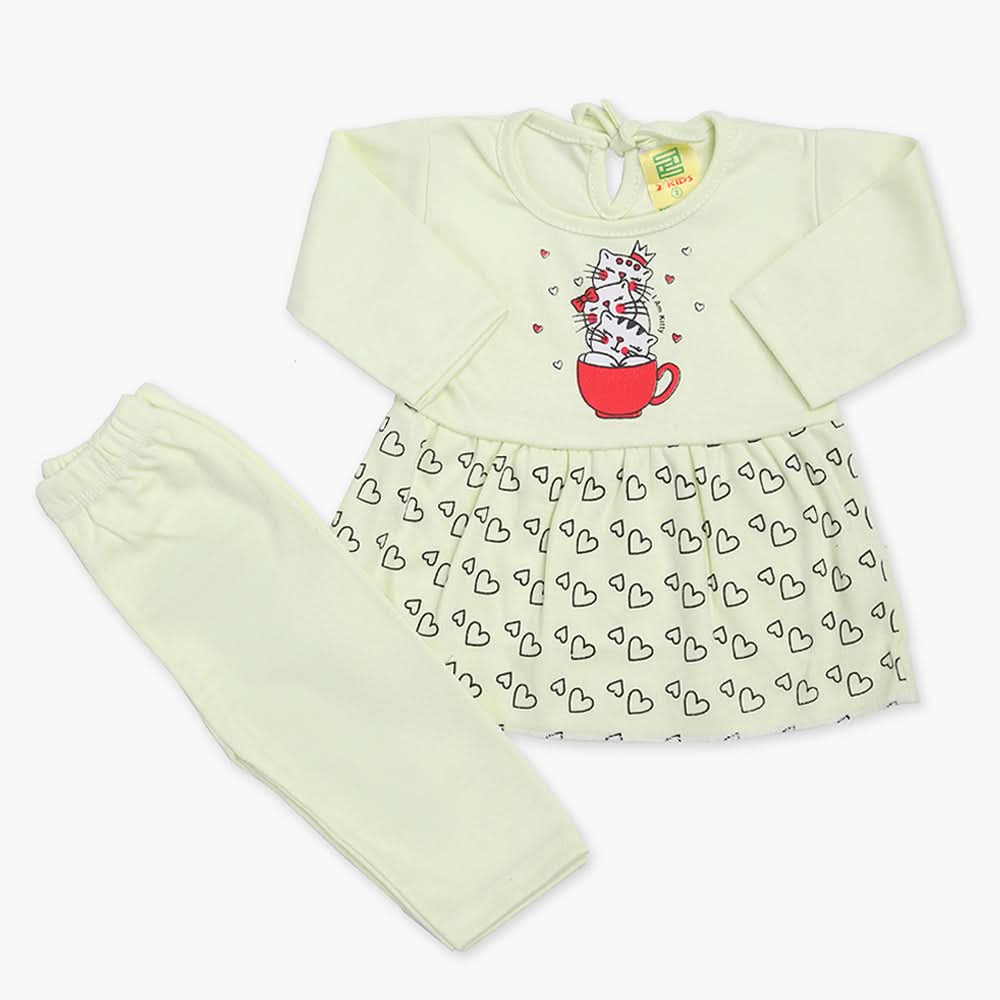Newborn Girls Suit - Light Green, Newborn Girls Winterwear, Chase Value, Chase Value