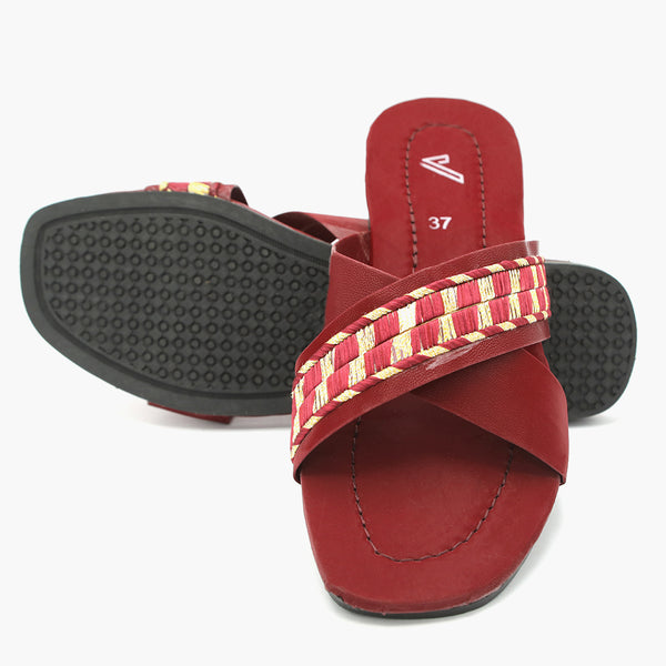 Women's Slippers - Maroon, Women Slippers, Chase Value, Chase Value