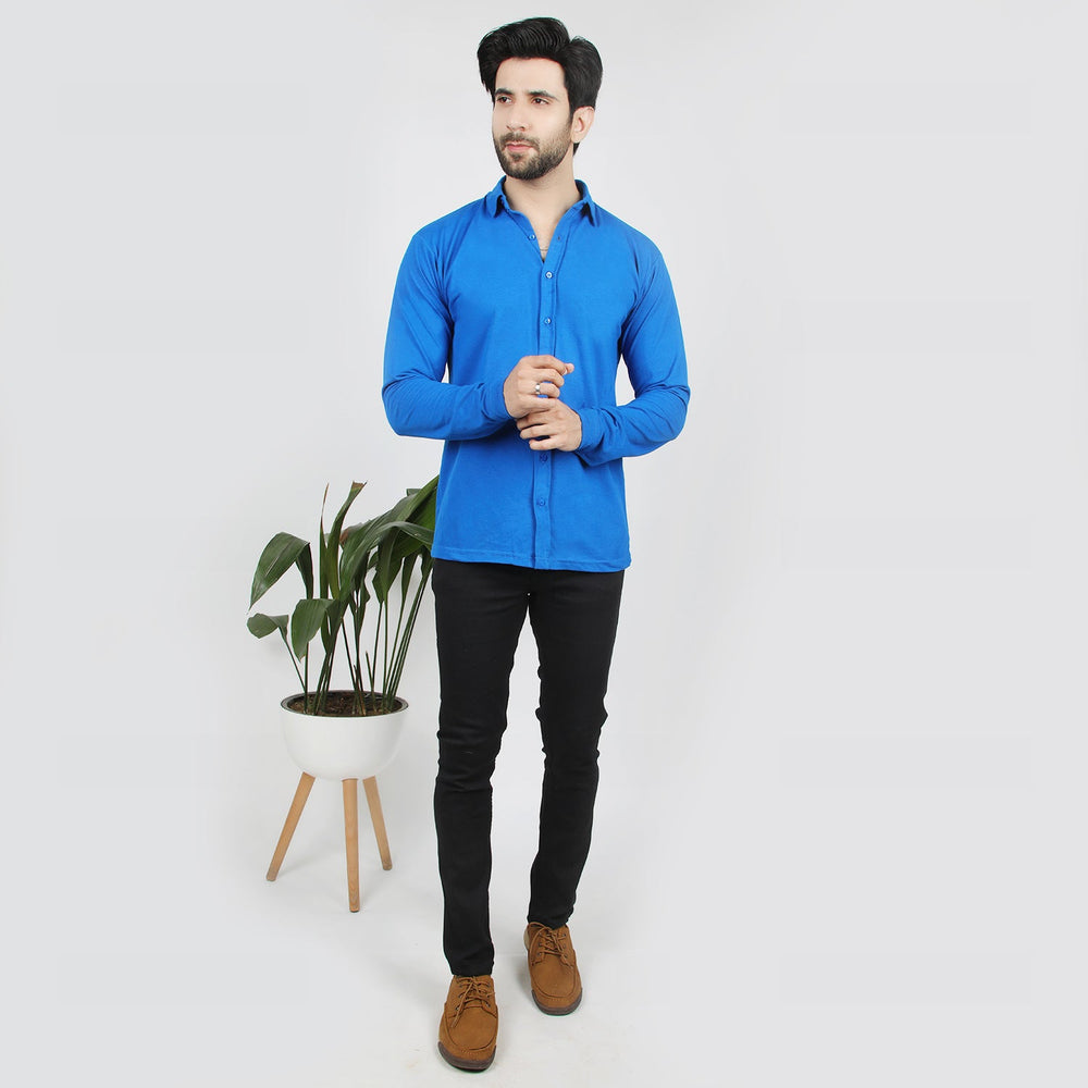 Eminent Men's Front Open Shirt - Royal Blue, Men's Shirts, Eminent, Chase Value