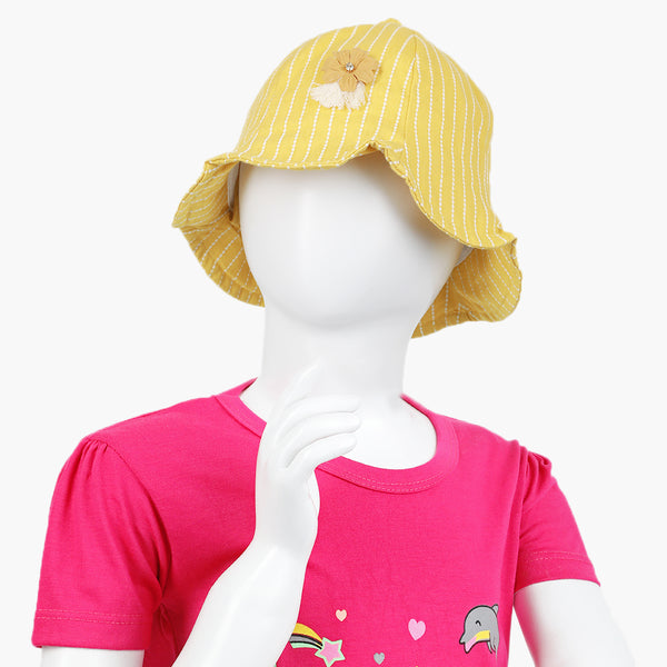 Girls Hat - Yellow, Girls Caps & Hats, Chase Value, Chase Value