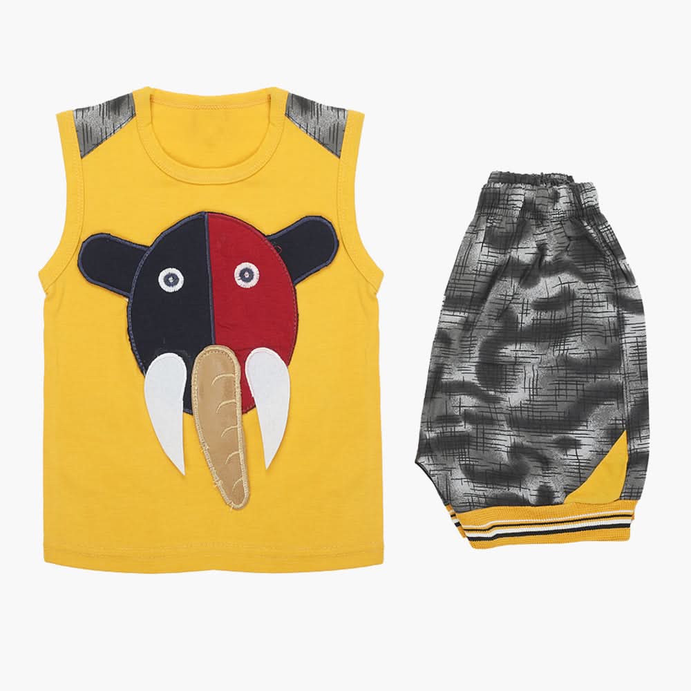 Boys Sando Suit - Musturd, Boys Sets & Suits, Chase Value, Chase Value