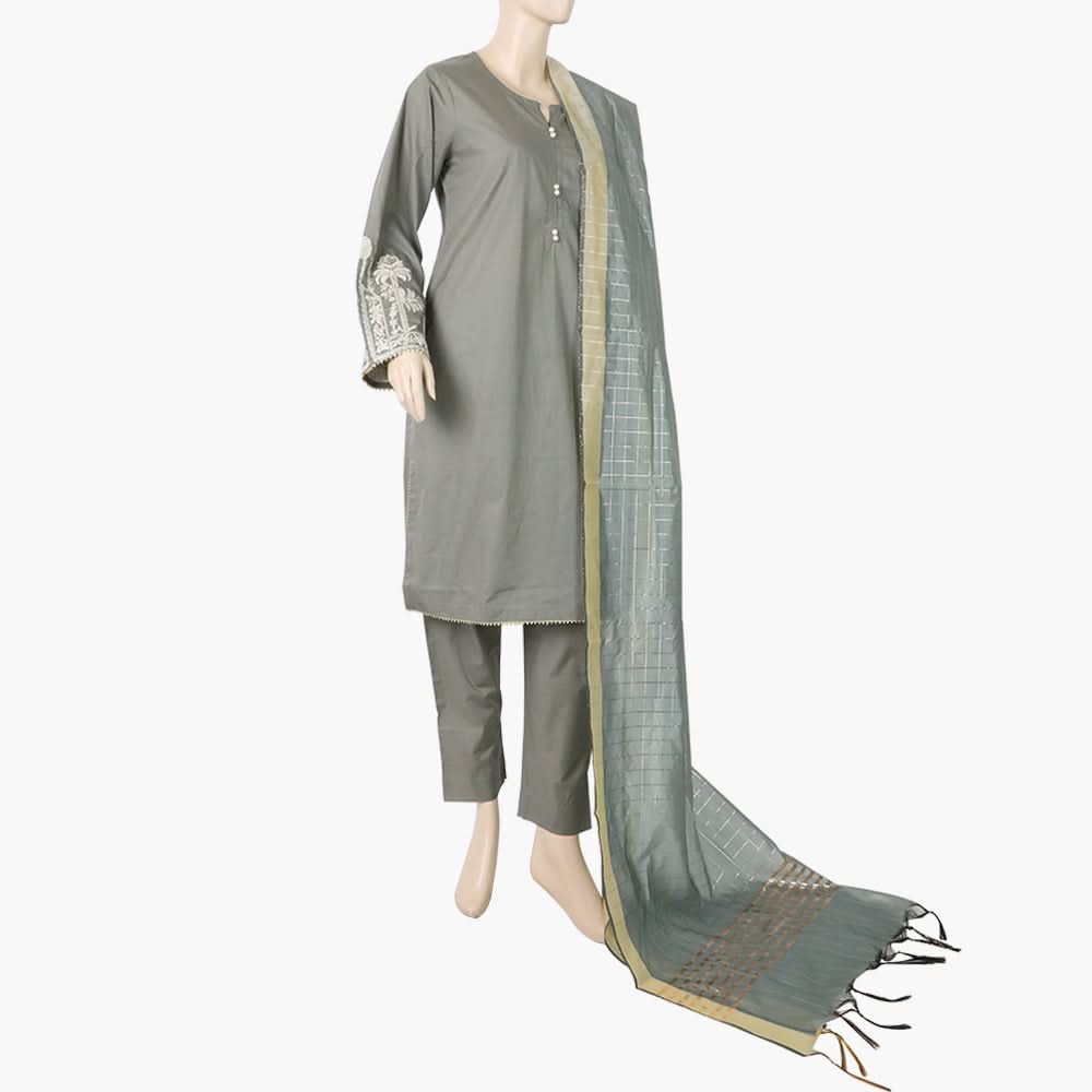 Women's Embroidery Shalwar Suit - Sand, Women Shalwar Suits, Chase Value, Chase Value