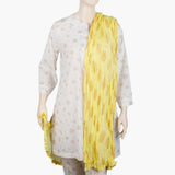 Women's Printed Dupatta - Yellow, Women Dupatta, Chase Value, Chase Value