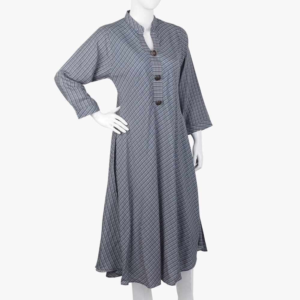 Women's Printed Kurti - Blue, Women Ready Kurtis, Chase Value, Chase Value
