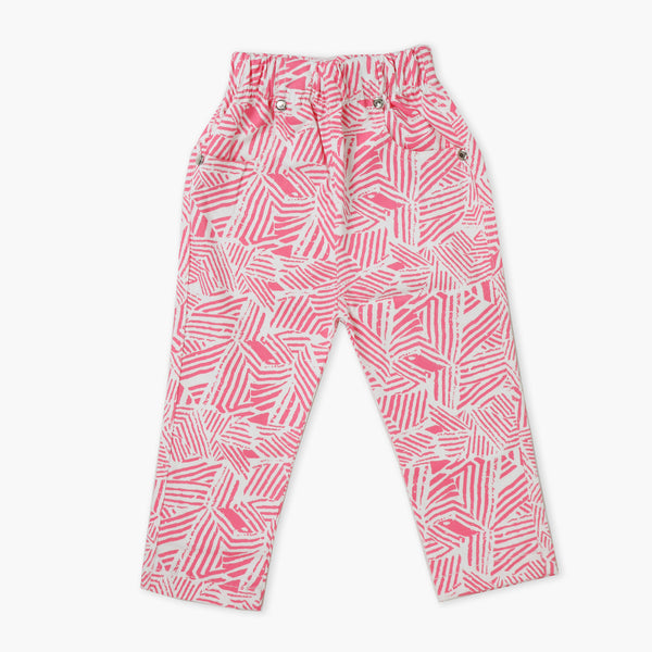 Girls Printed Pant - Multi Color, Girls Pants & Capri, Chase Value, Chase Value