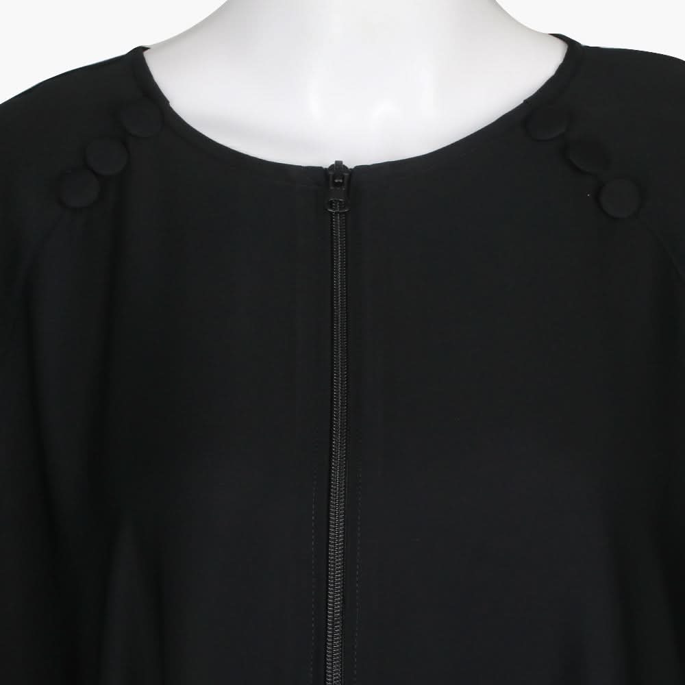 Women's Zipper Abaya - Black, Women Abayas, Chase Value, Chase Value