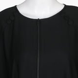 Women's Zipper Abaya - Black, Women Abayas, Chase Value, Chase Value