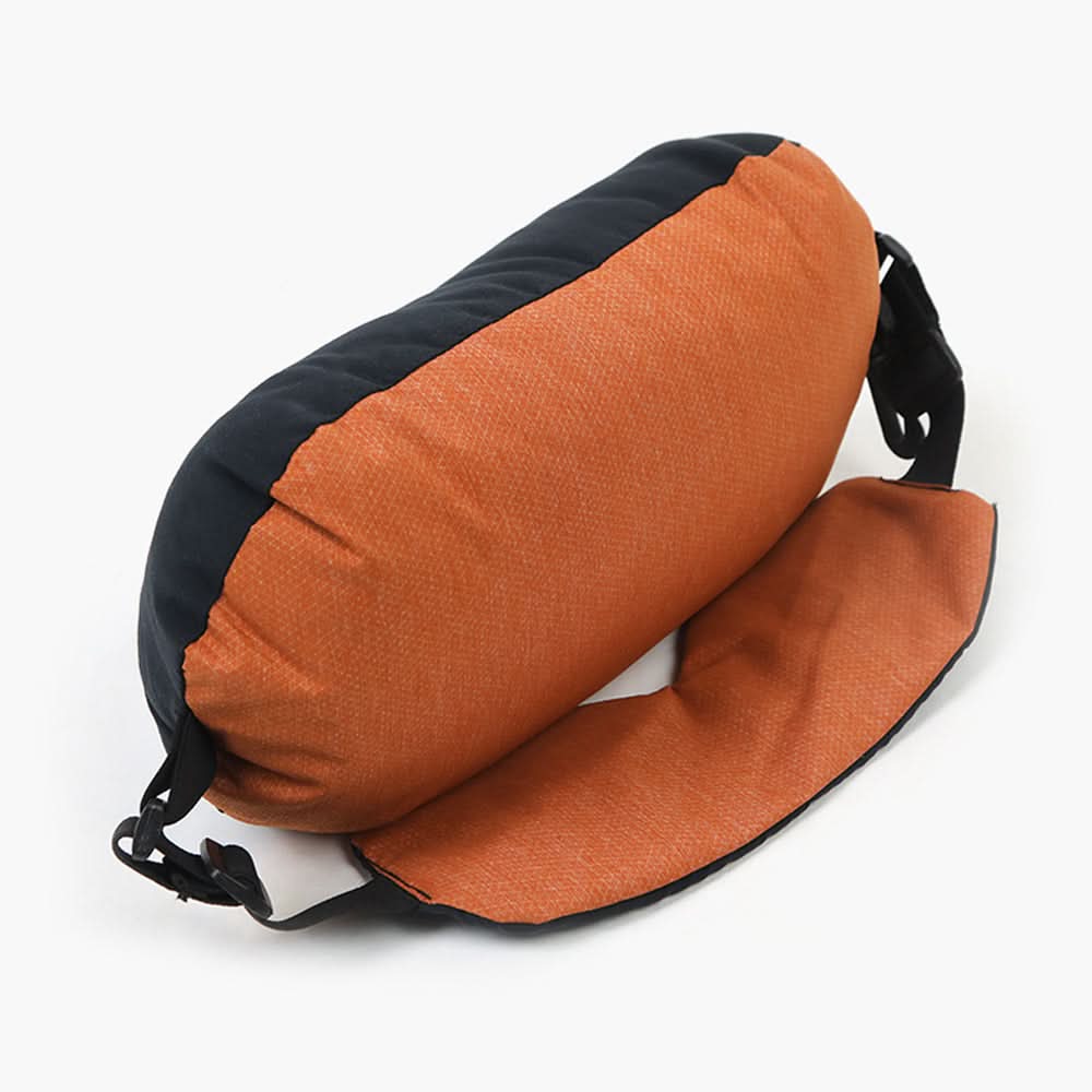 Travel Pillow with Eye Mask - Brown, Cushions & Pillows, Chase Value, Chase Value