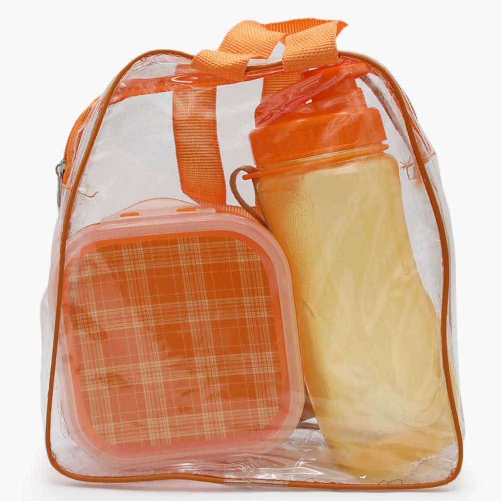 Water Bottle & Lunch Box - Orange, Tiffin Boxes & Bottles, Chase Value, Chase Value