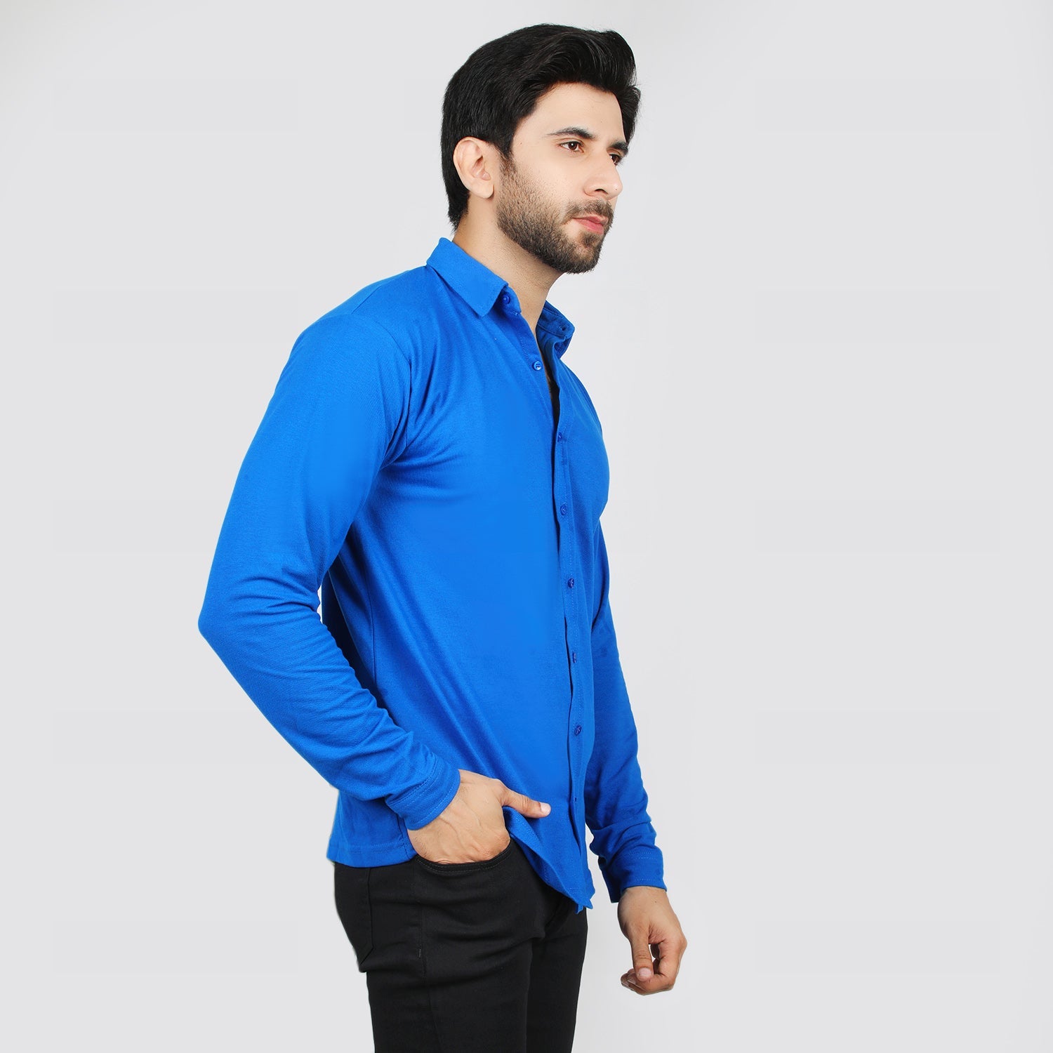 Eminent Men's Front Open Shirt - Royal Blue, Men's Shirts, Eminent, Chase Value