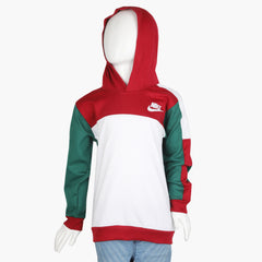 Boys Full Sleeves Hood T-Shirt - Red, Boys T-Shirts, Chase Value, Chase Value