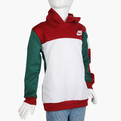 Boys Full Sleeves Hood T-Shirt - Red, Boys T-Shirts, Chase Value, Chase Value