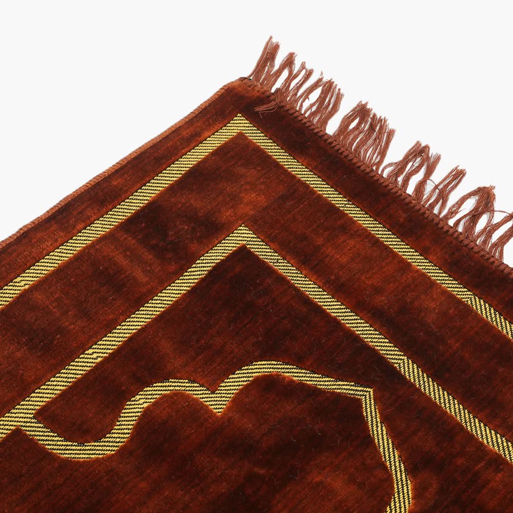 Ja-E-Namaz Prayer Mat - Brown, Prayer Accessories Collection, Chase Value, Chase Value