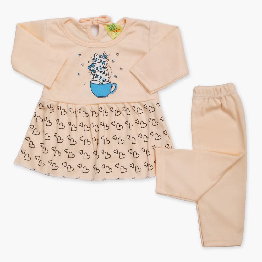 Newborn Girls Suit - Peach, Newborn Girls Winterwear, Chase Value, Chase Value
