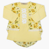 Girls Full Sleeves T-Shirt -  Yellow, Girls T-Shirts, Chase Value, Chase Value