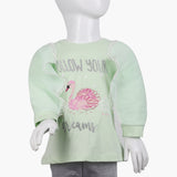 Girls Full Sleeves T-Shirt -  Cyan, Girls T-Shirts, Chase Value, Chase Value