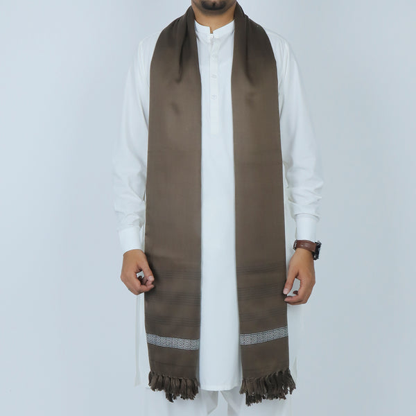 Men’s Winter Shawl - Chocolate, Men's Shawls & Mufflers, Chase Value, Chase Value