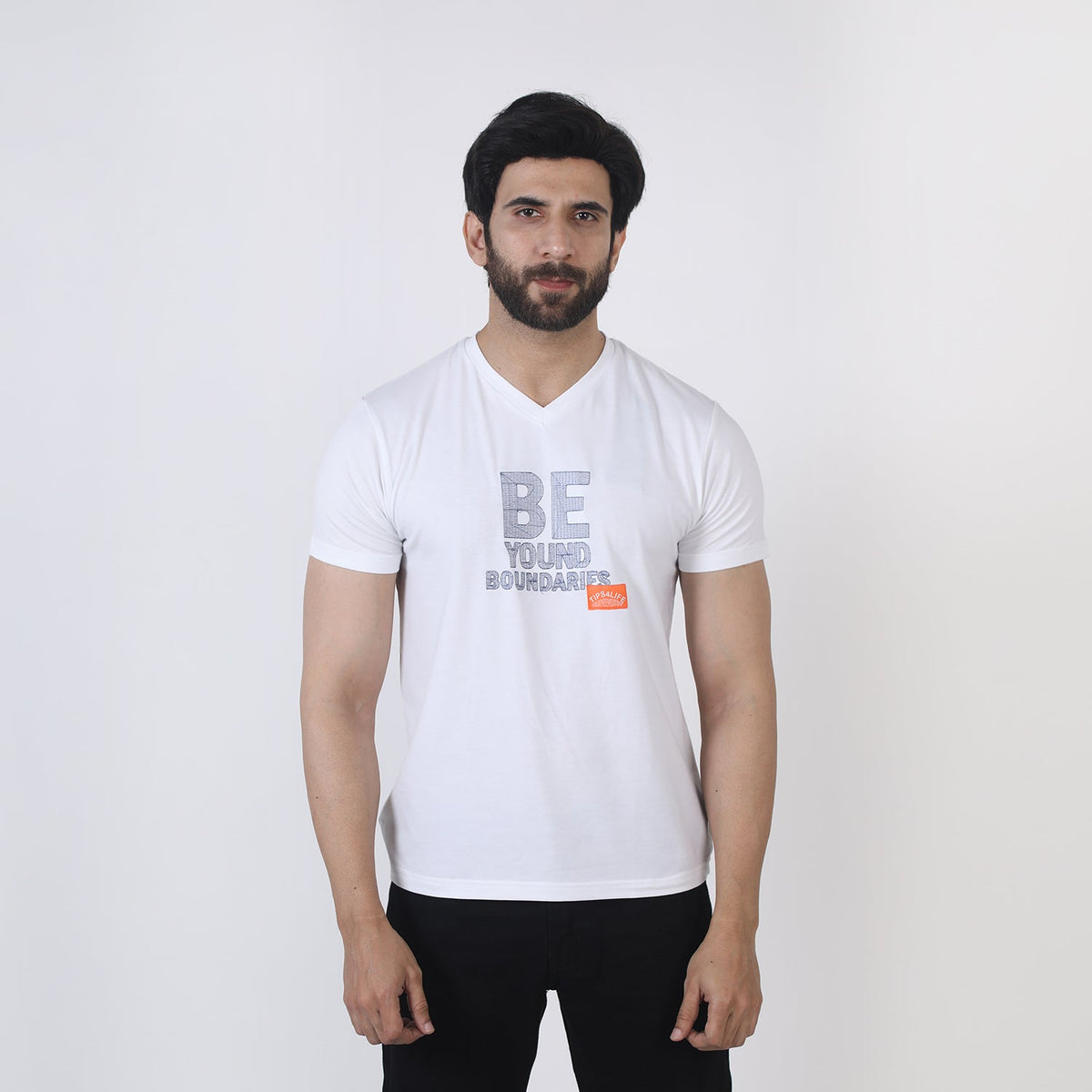 Eminent Men's Half Sleeves Printed T-Shirt - White, Men's T-Shirts & Polos, Eminent, Chase Value