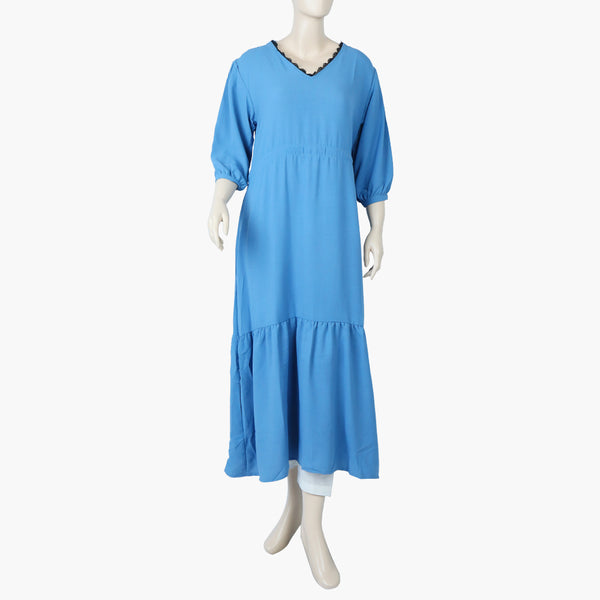 Women's Western Long Maxi - Steel Blue, Women T-Shirts & Tops, Chase Value, Chase Value
