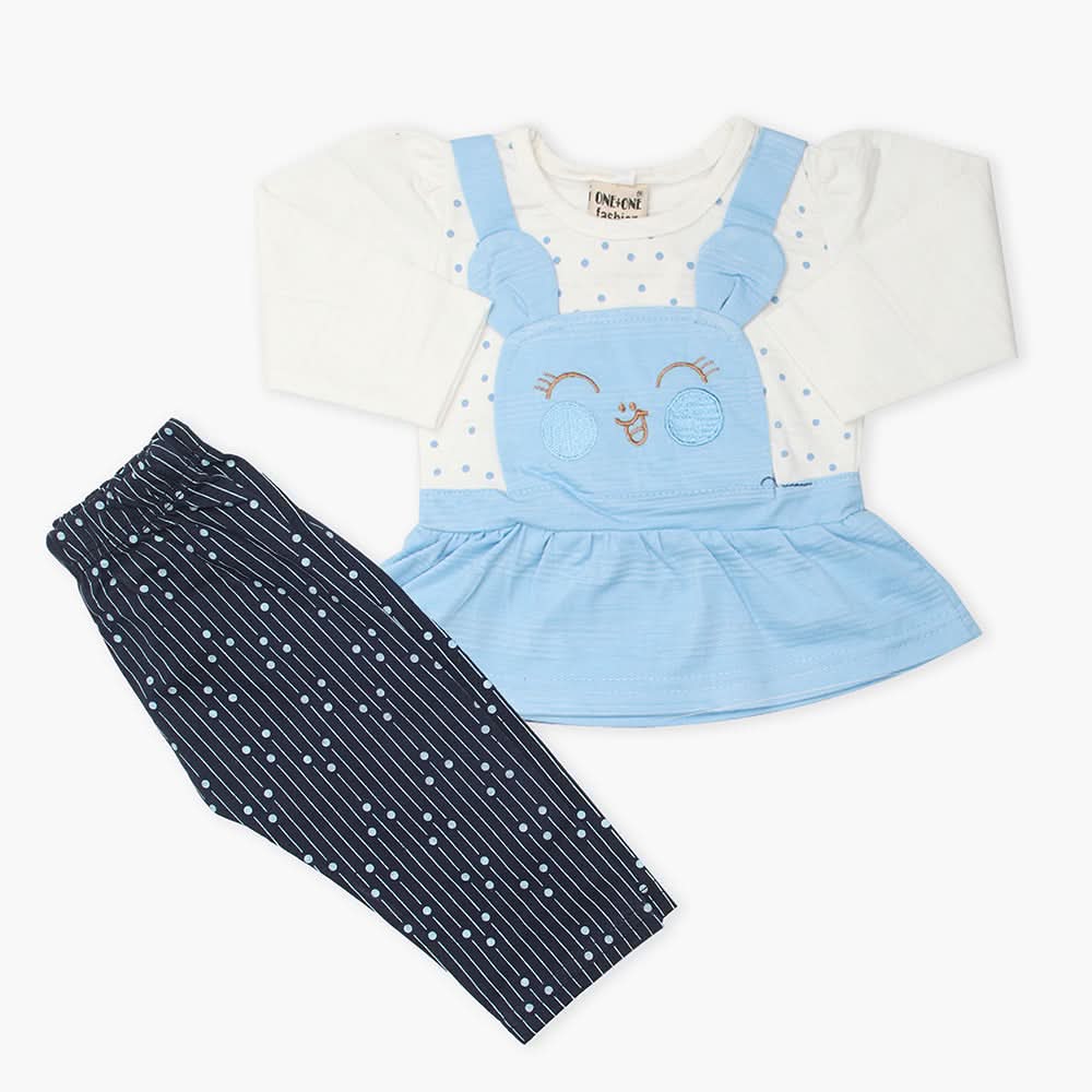 Newborn Girls Full Sleeves Suit - Blue, Newborn Girls Winterwear, Chase Value, Chase Value