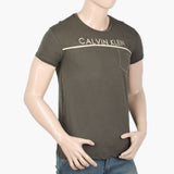Men's Half Sleeves T-Shirt - Dark Green, Men's T-Shirts & Polos, Chase Value, Chase Value