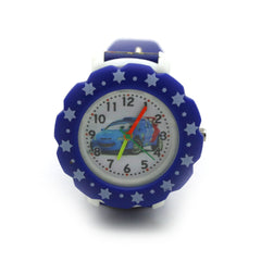 Children watch Disco light Round - Royal Blue