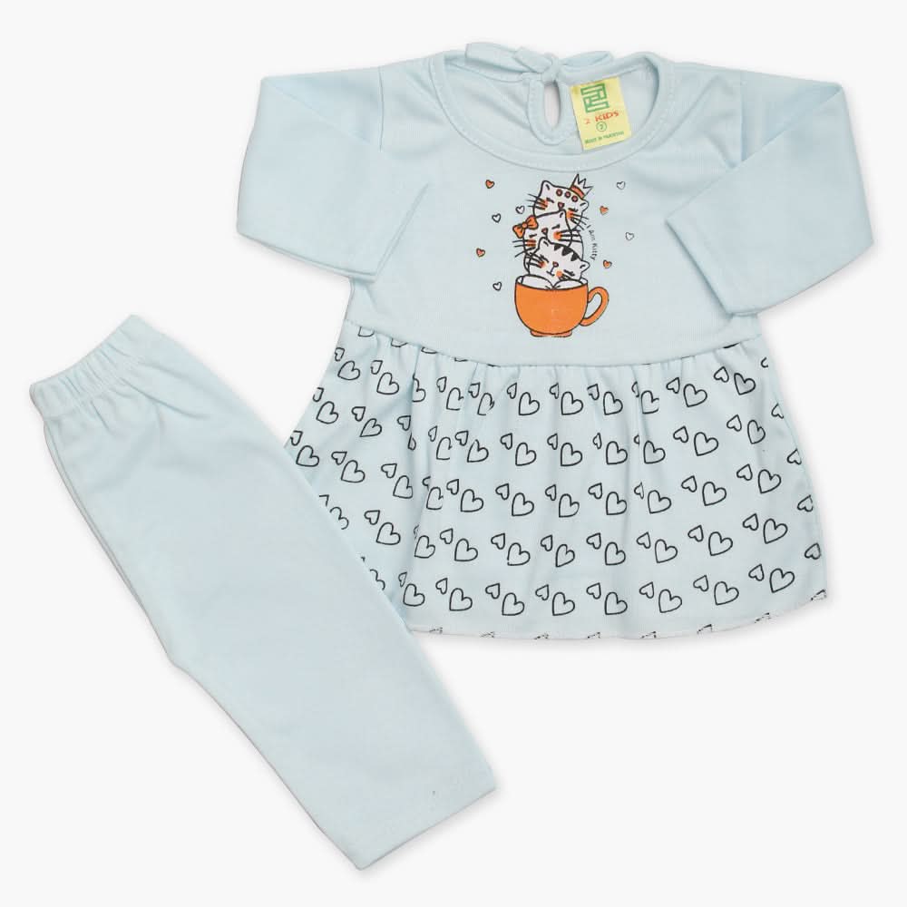 Newborn Girls Suit - Light Blue, Newborn Girls Winterwear, Chase Value, Chase Value