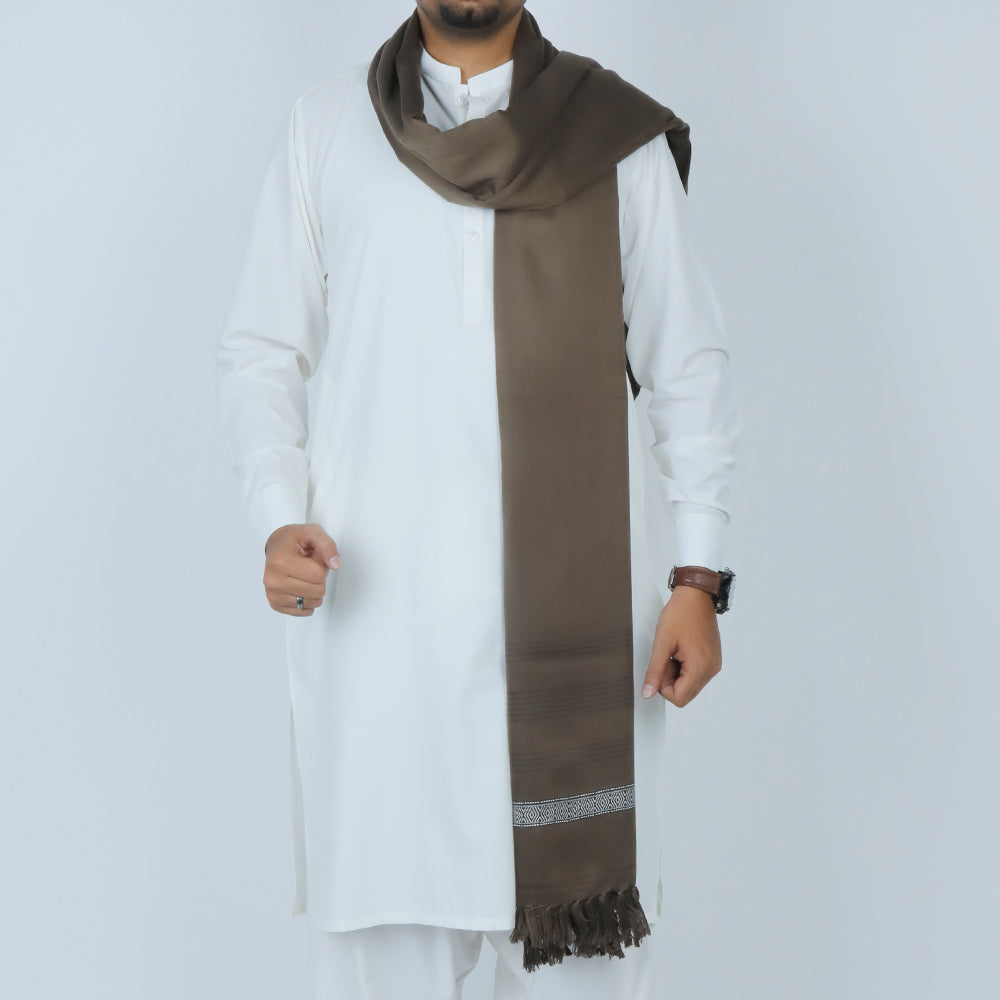 Men’s Winter Shawl - Chocolate, Men's Shawls & Mufflers, Chase Value, Chase Value