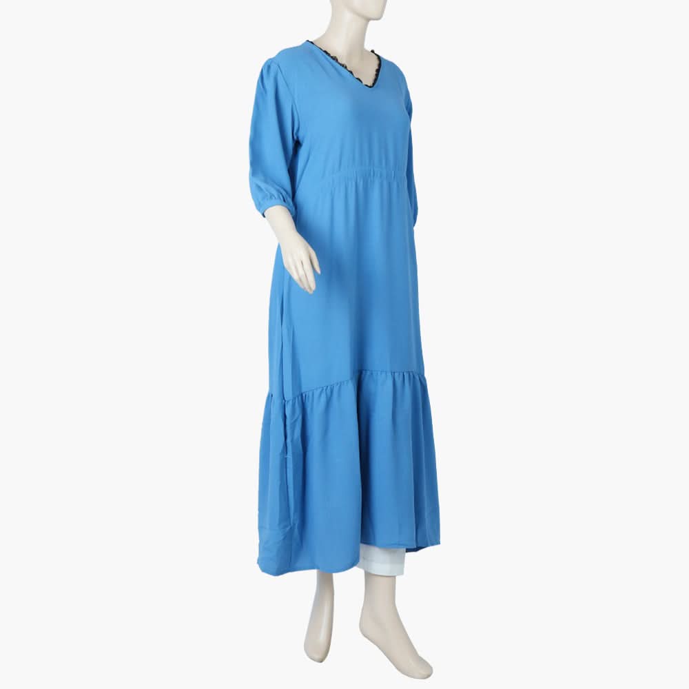 Women's Western Long Maxi - Steel Blue, Women T-Shirts & Tops, Chase Value, Chase Value