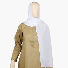 Women's Silk Scarf - White, Women Shawls & Scarves, Chase Value, Chase Value