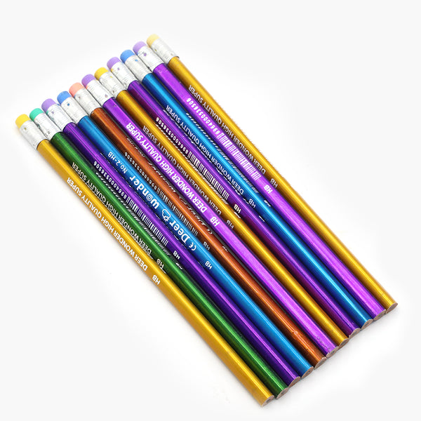 Deer Wonder Metallic Pencil Pack of 12 - Multi Color