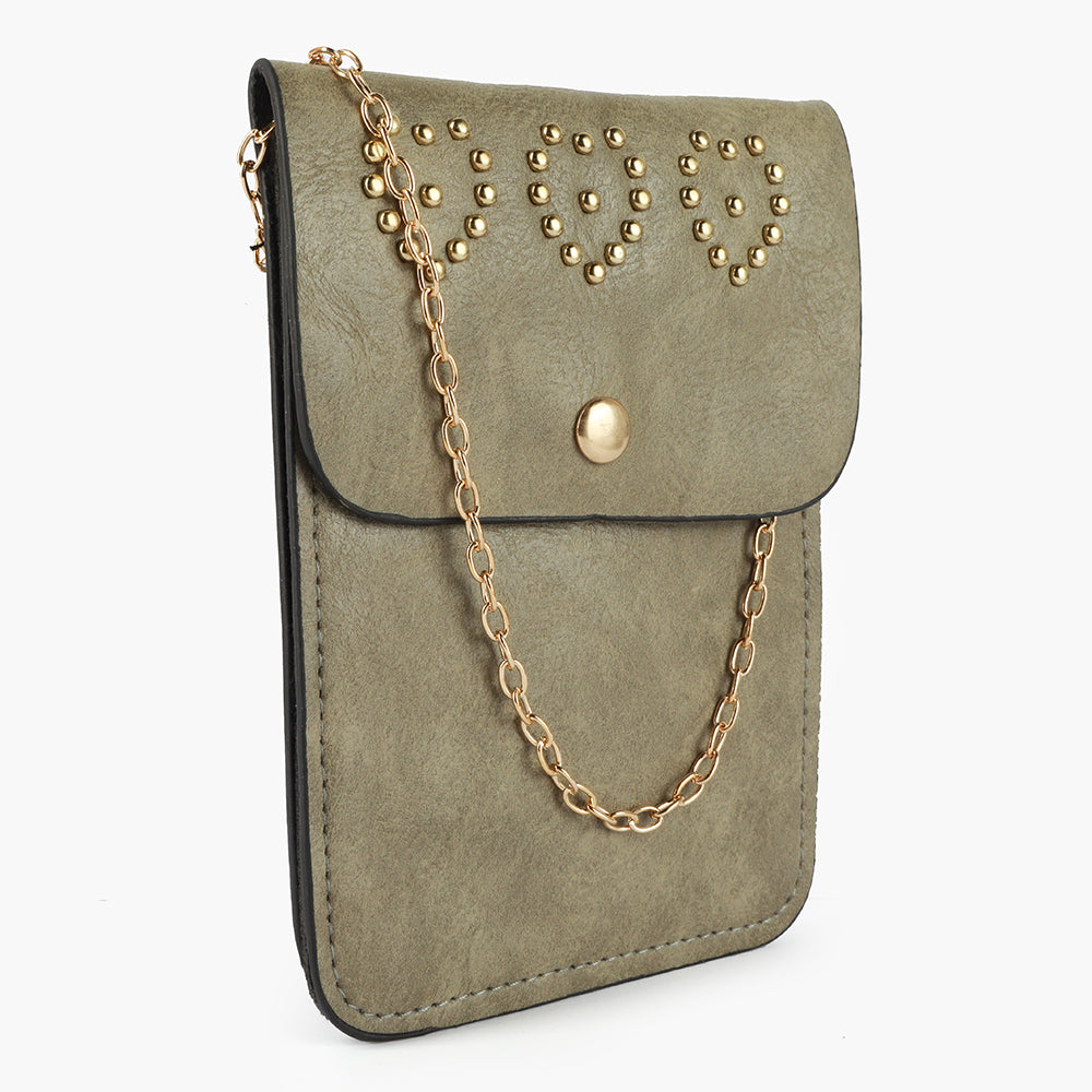 Women's Mobile Pouch - Light Green, Women Clutches, Chase Value, Chase Value