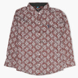 Boys Full Sleeves Shirt - Dark Brown, Boys Shirts, Chase Value, Chase Value