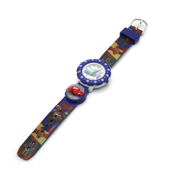 Children watch Disco light Round - Royal Blue