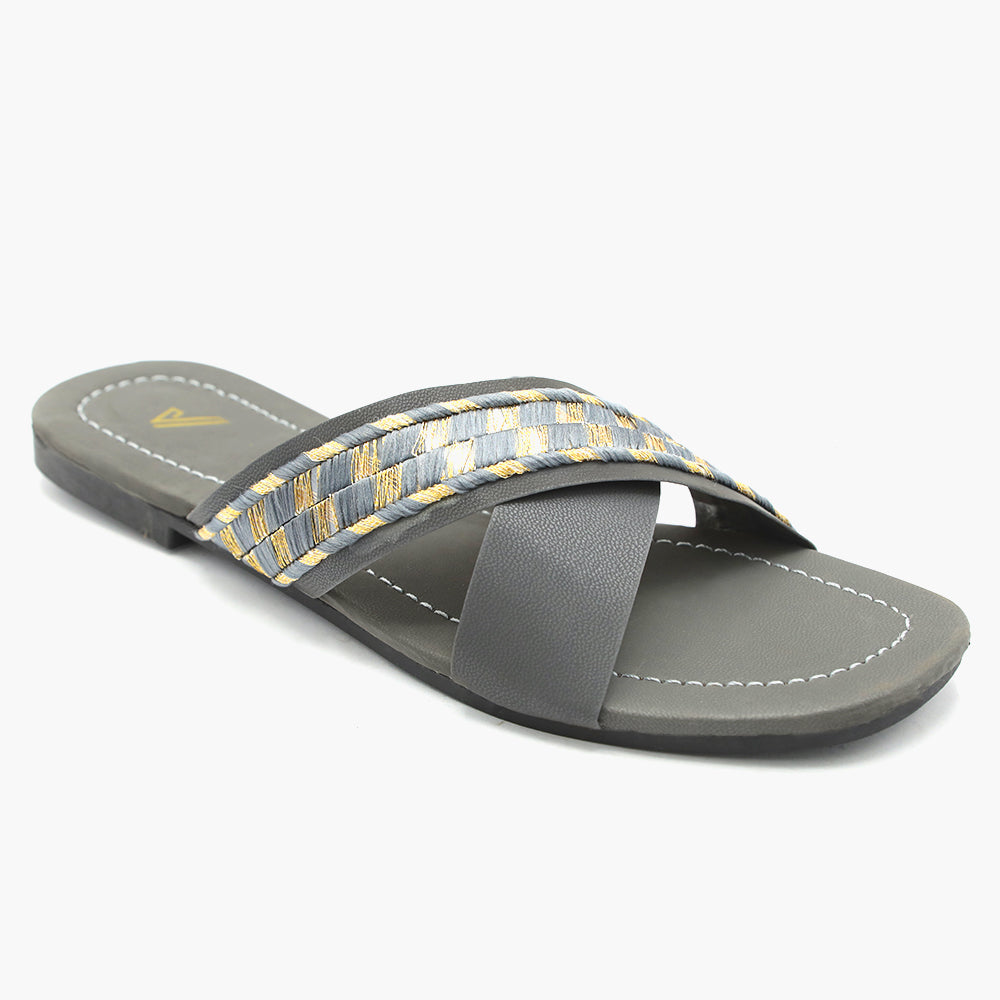 Women's Slippers - Grey, Women Slippers, Chase Value, Chase Value