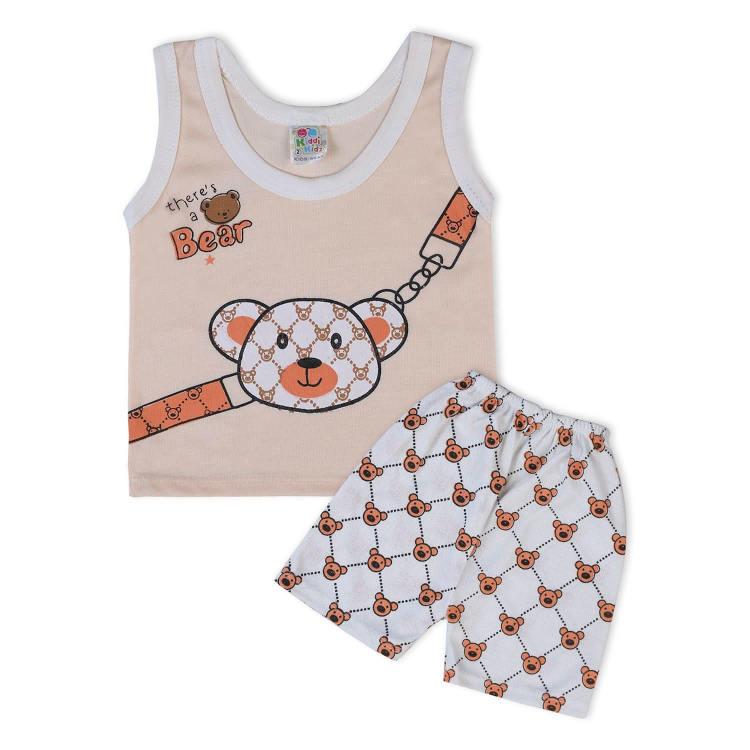 Newborn Boys Sando Suit - Peach, Newborn Boys Sets & Suits, Chase Value, Chase Value