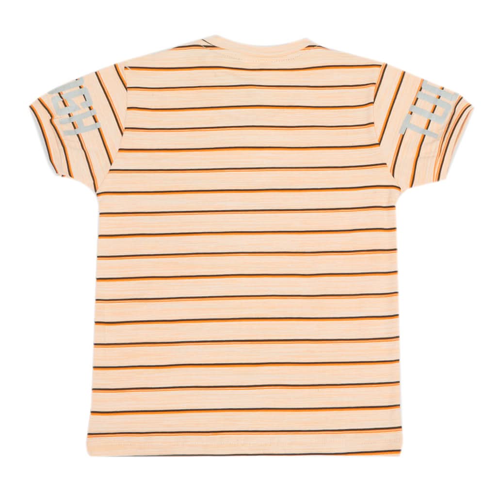 Boys Half Sleeves T-Shirt - Peach, Boys T-Shirts, Chase Value, Chase Value