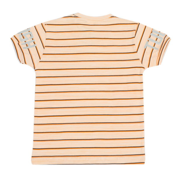 Boys Half Sleeves T-Shirt - Peach, Boys T-Shirts, Chase Value, Chase Value