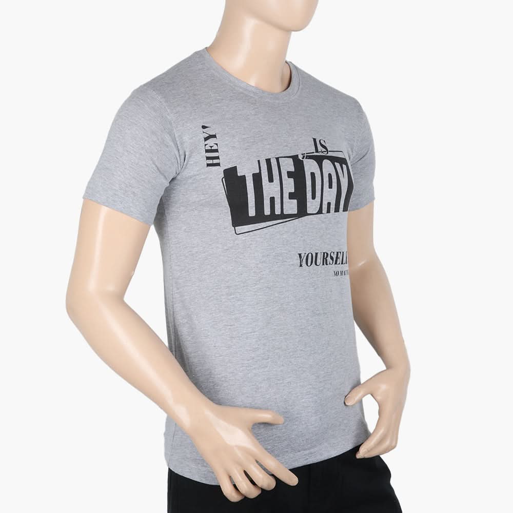 Men's Half Sleeves T-Shirt - Grey, Men's T-Shirts & Polos, Chase Value, Chase Value