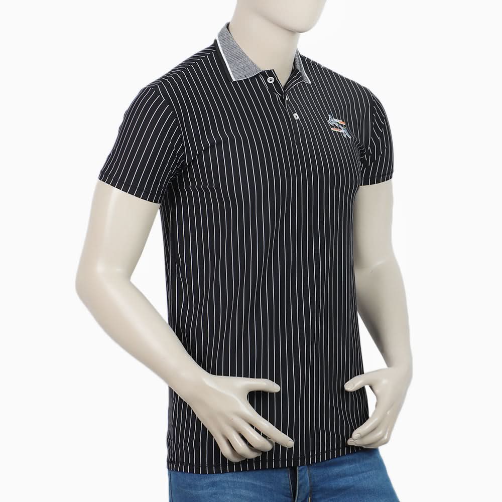 Men's Half Sleeves Polo T-Shirt - Black, Men's T-Shirts & Polos, Chase Value, Chase Value
