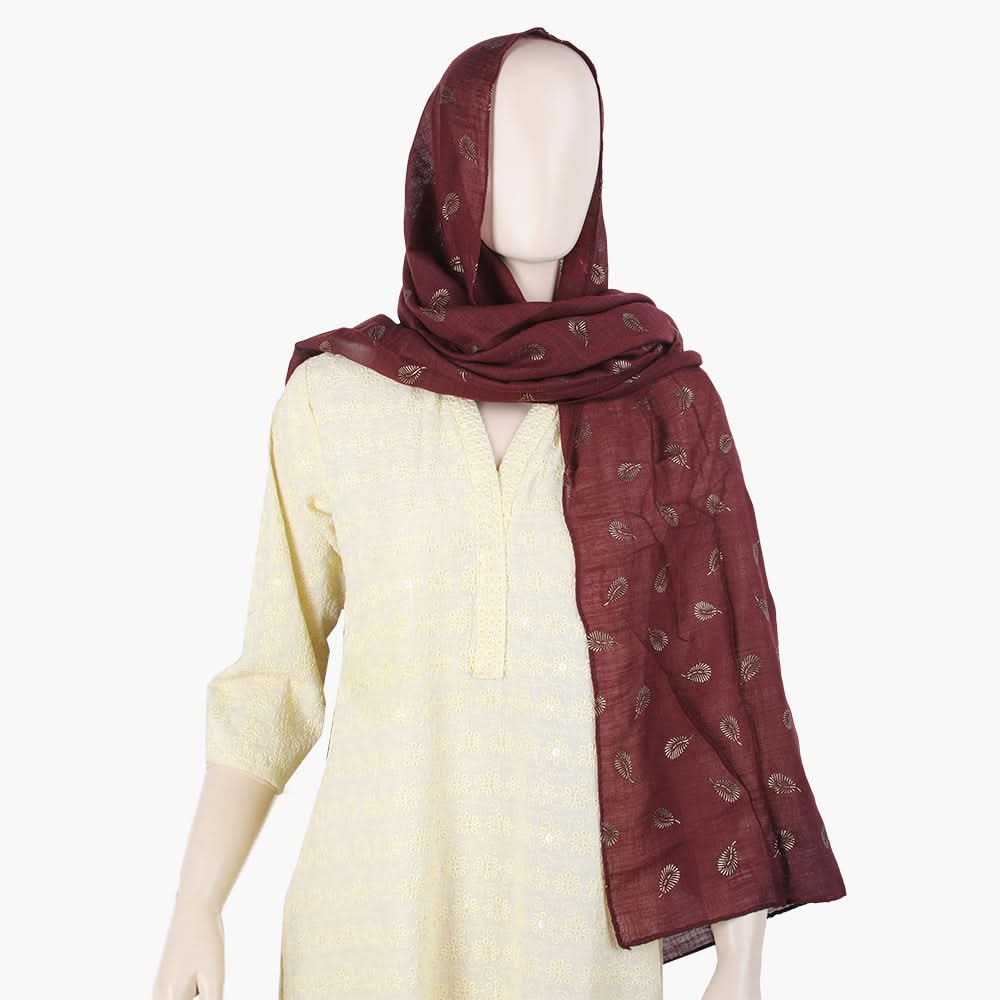 Women's Scarf - Maroon, Women Shawls & Scarves, Chase Value, Chase Value