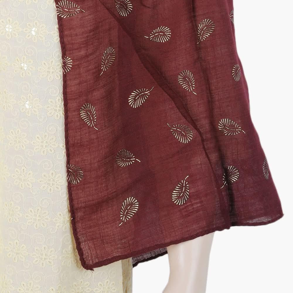 Women's Scarf - Maroon, Women Shawls & Scarves, Chase Value, Chase Value