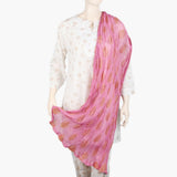 Women's Printed Dupatta - Pink, Women Dupatta, Chase Value, Chase Value
