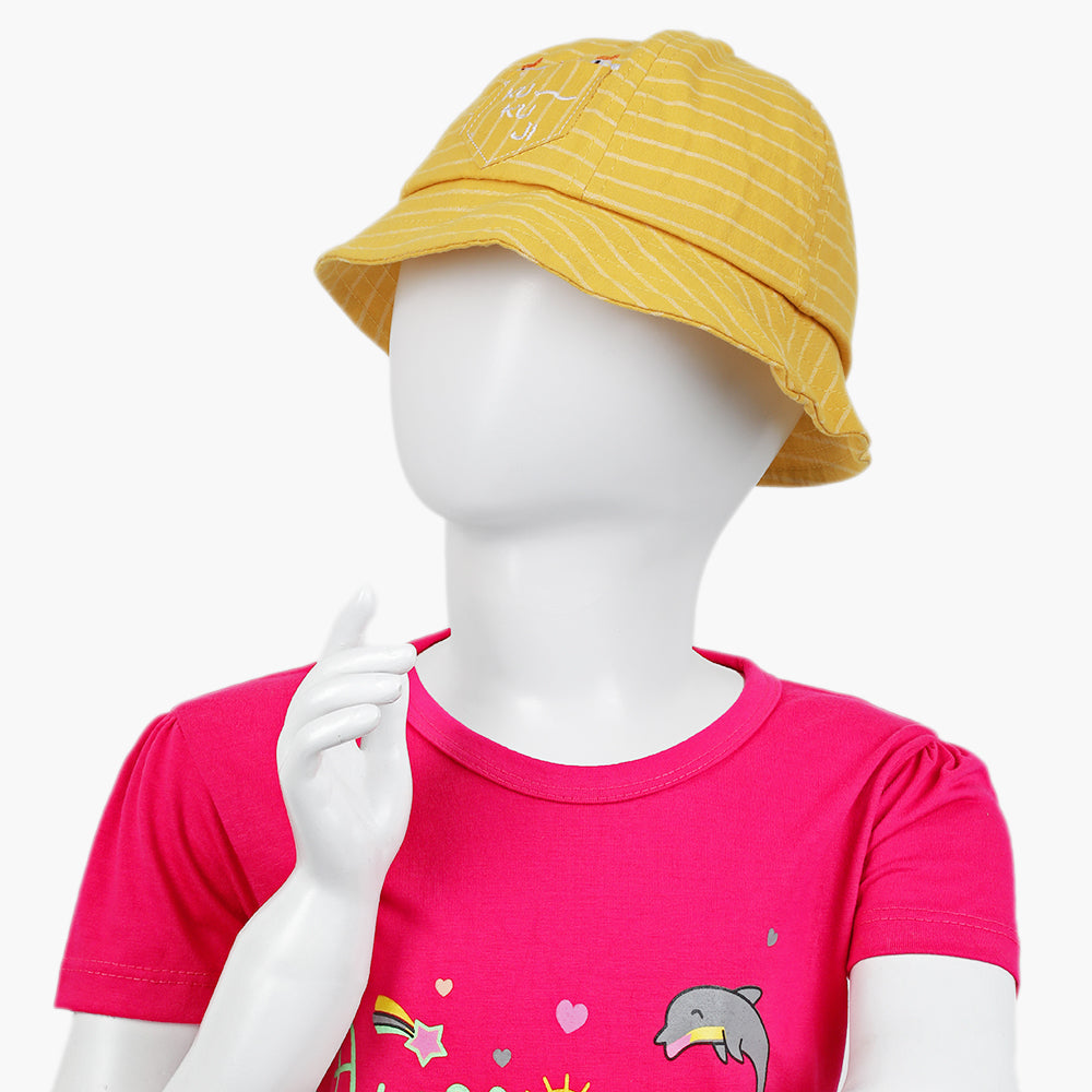 Girls Hat - Yellow, Girls Caps & Hats, Chase Value, Chase Value