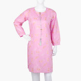 Women's Printed Kurti - Pink, Women Ready Kurtis, Chase Value, Chase Value